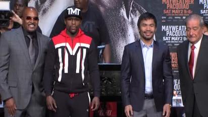 Мейвезер - Пакьяо дуэль взглядов