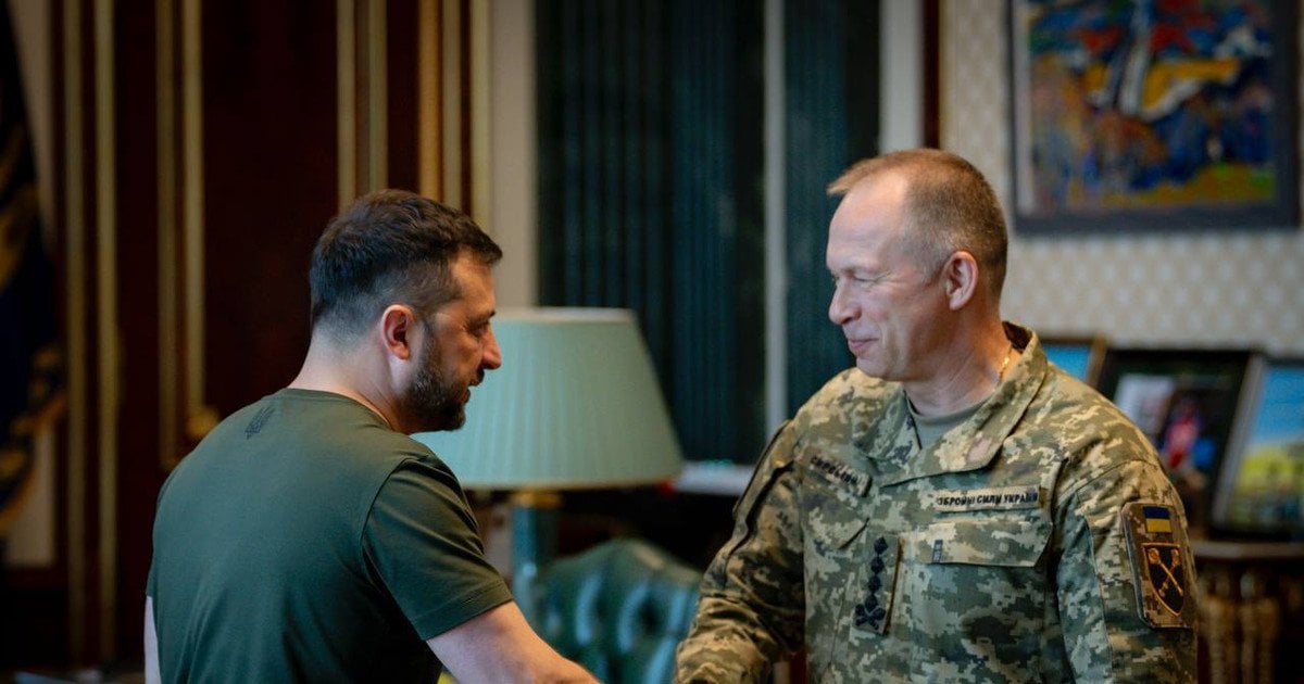 Володимир Зеленський та Олександр Сирський