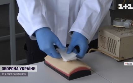 Во Львове разработали бинт, который может останавливать артериальное кровотечение: видео