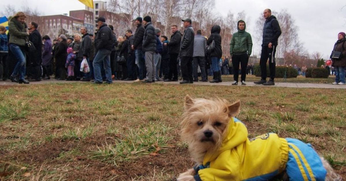 Митинг в Кривом Роге собрал тысячи людей. / © УНИАН