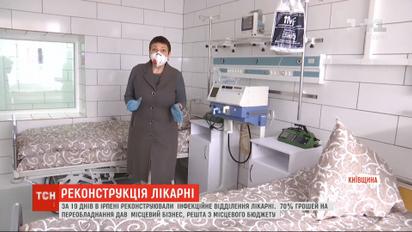 Інфекційне відділення міської лікарні Ірпеня за 19 днів повністю реконструювали