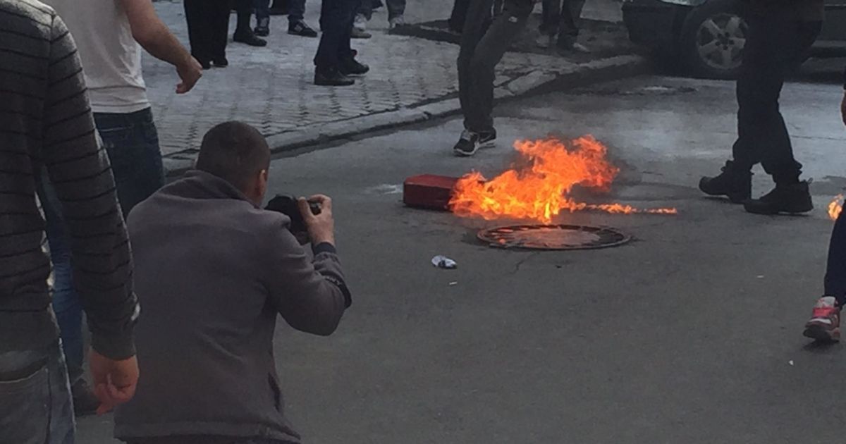 Автомайдан біля Адміністрації президента_2 / © Facebook.com/АвтоМайдан