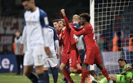 "Бавария" с большим трудом пробилась в следующий раунд Кубка Германии