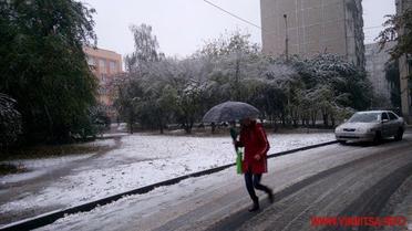 сніг у Вінниці 13 жовтня_2 / © Вінниця.Info
