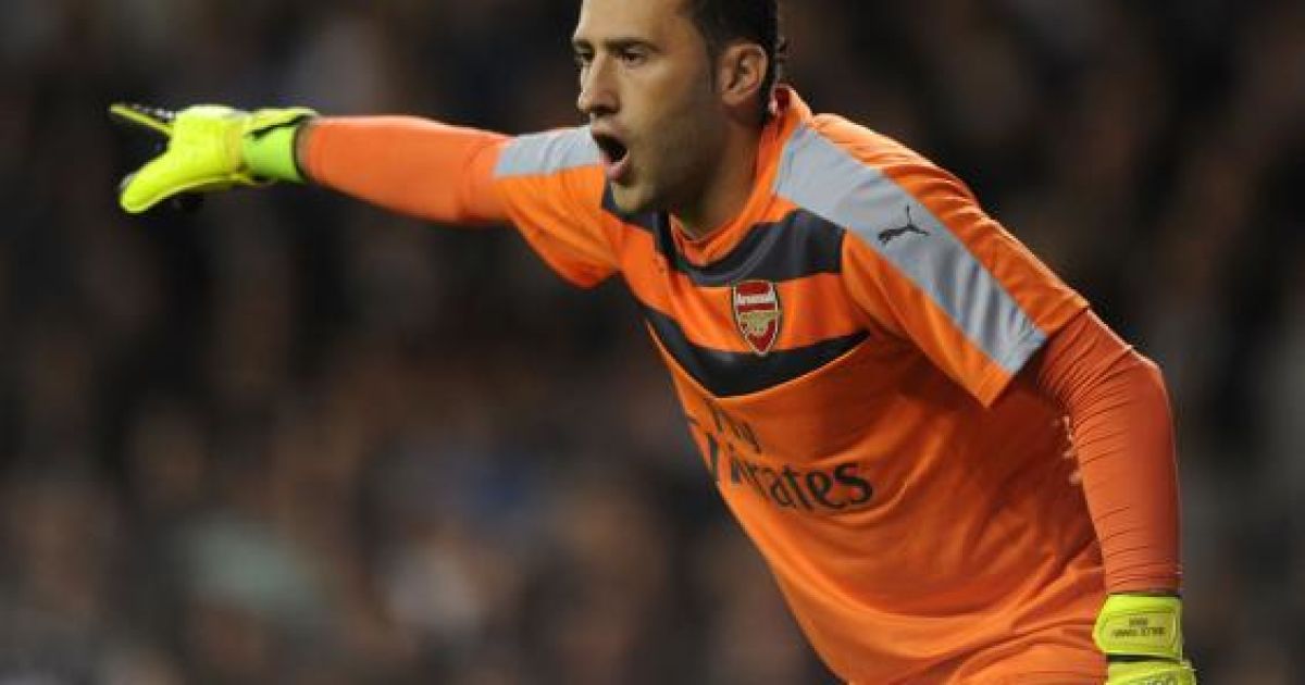 Оспина во время матча за "Арсенал"