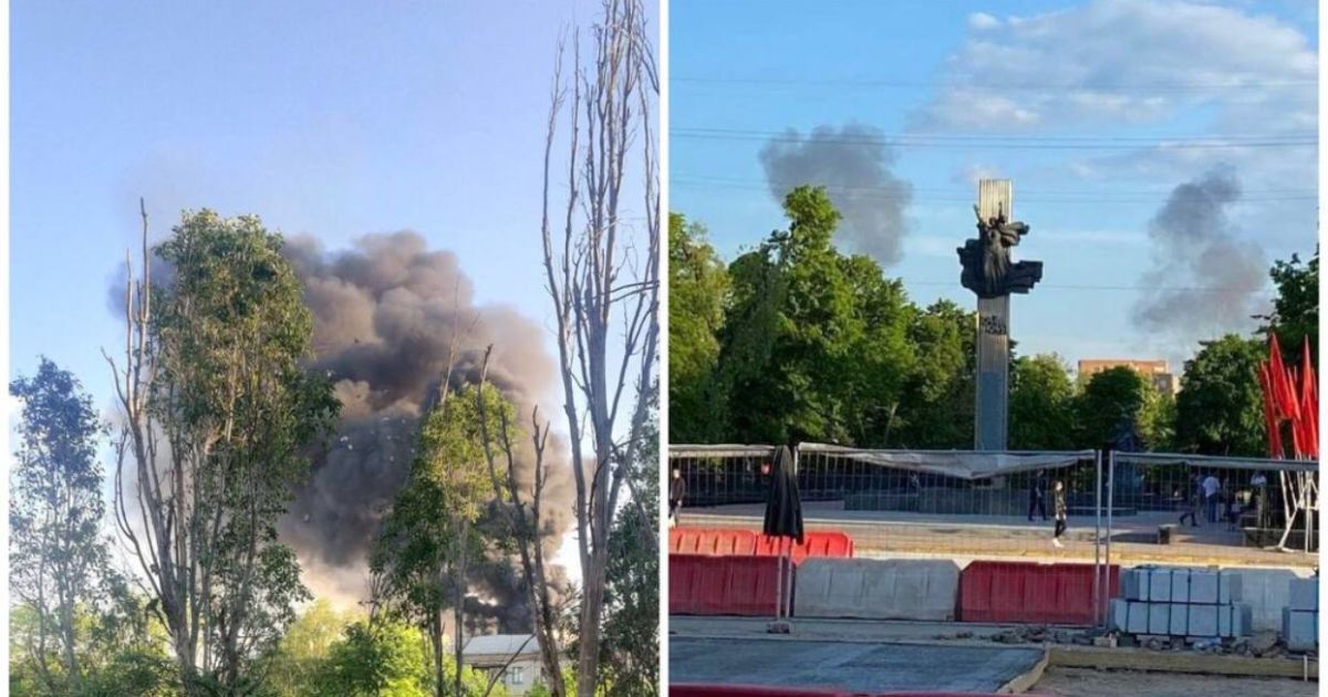 В оккупированном Луганске 17 мая раздались сильные взрывы.