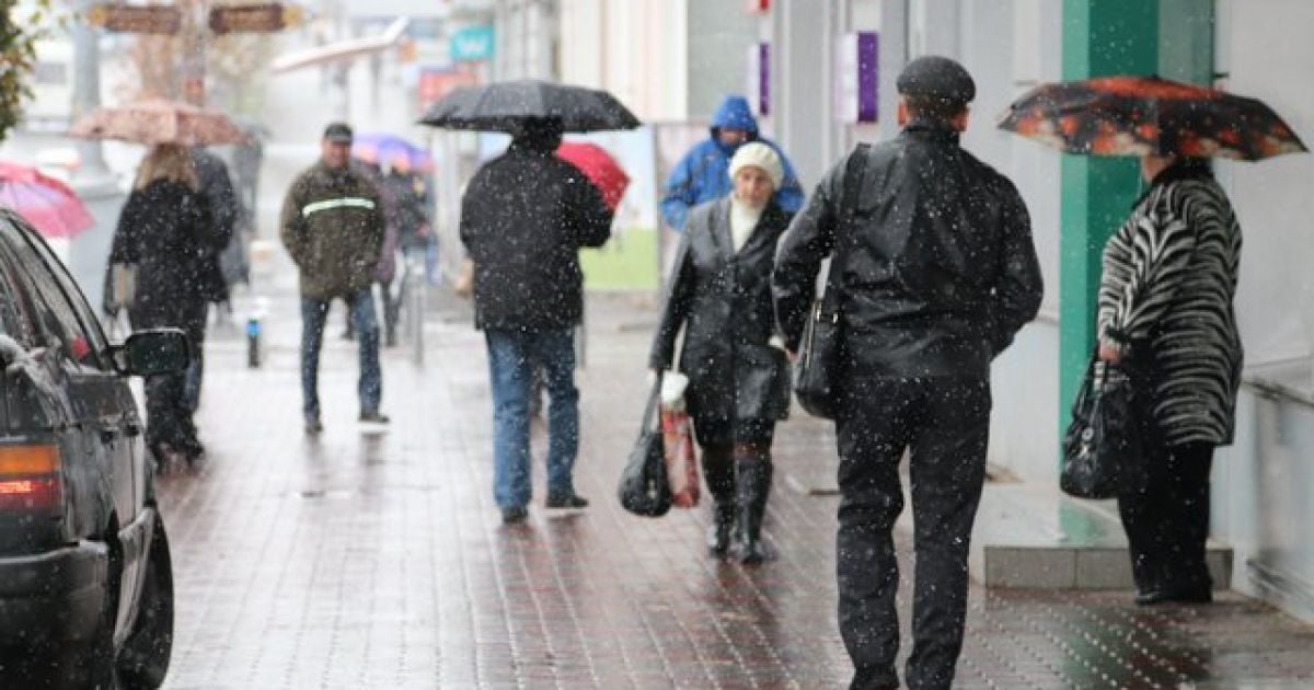 сніг у Вінниці 13 жовтня_23 / © Винница.Info