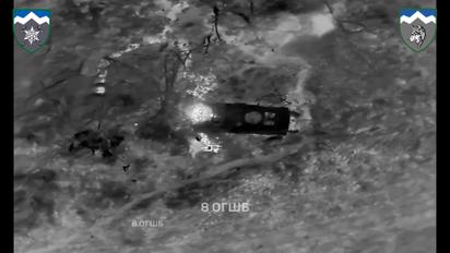 Бойцы 10-й ОГШБр показали свою ночную охоту на врага