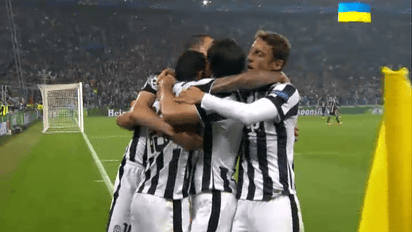 Ювентус - Реал - 2:1. Видео гола Тевеса с пенальти
