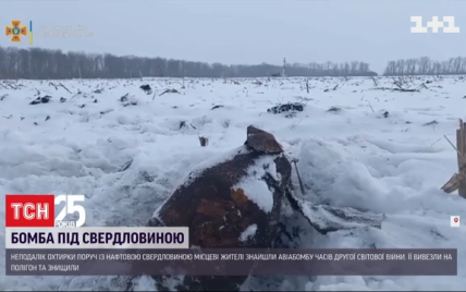 В Сумской области под нефтяной скважиной обнаружили 100-килограммовую фугасную бомбу
