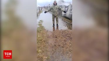 Військовий полігон на Чернігівщині потонув у болоті