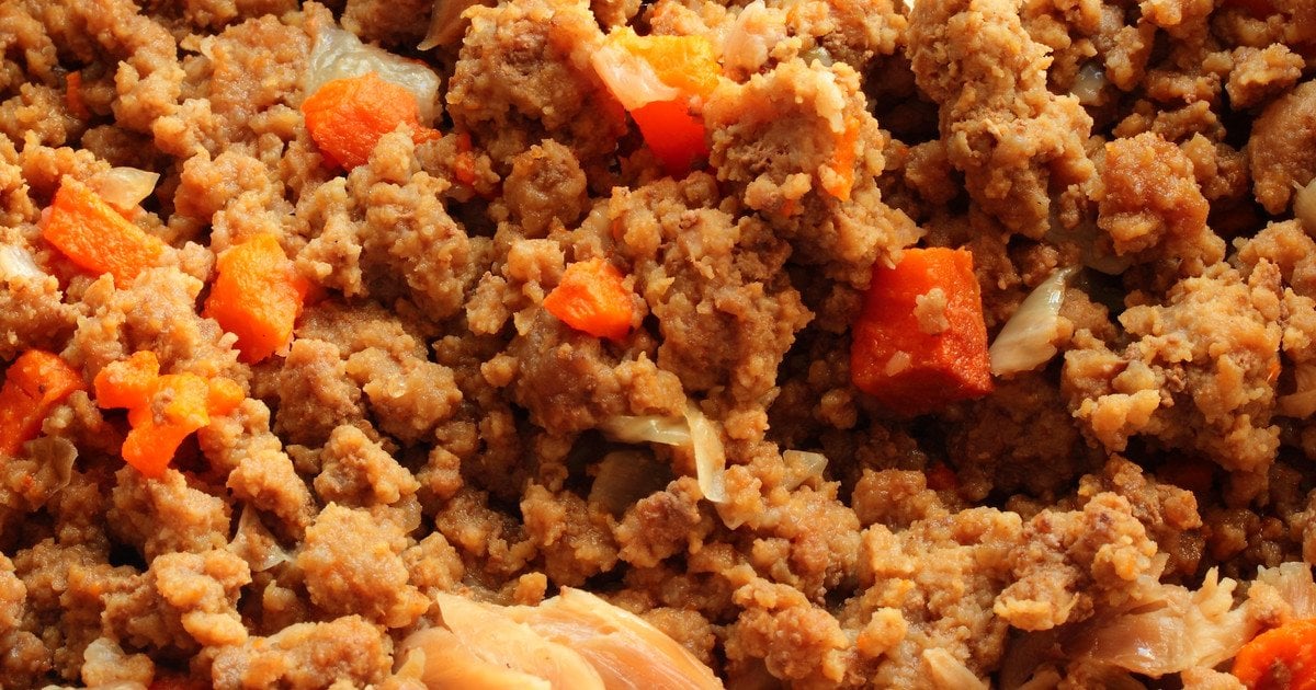 Паштет із м'яса сала та овочів