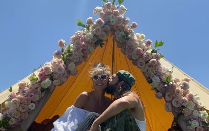 В пышном платье с откровенным декольте: Хайди Клум показала красивые фото со свадьбы