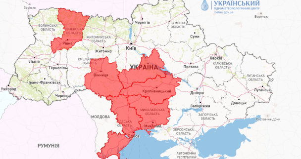 Синоптики попереджають про пожежну небезпеку в Україні. Карта 13-14 червня / © Укргідрометцентр