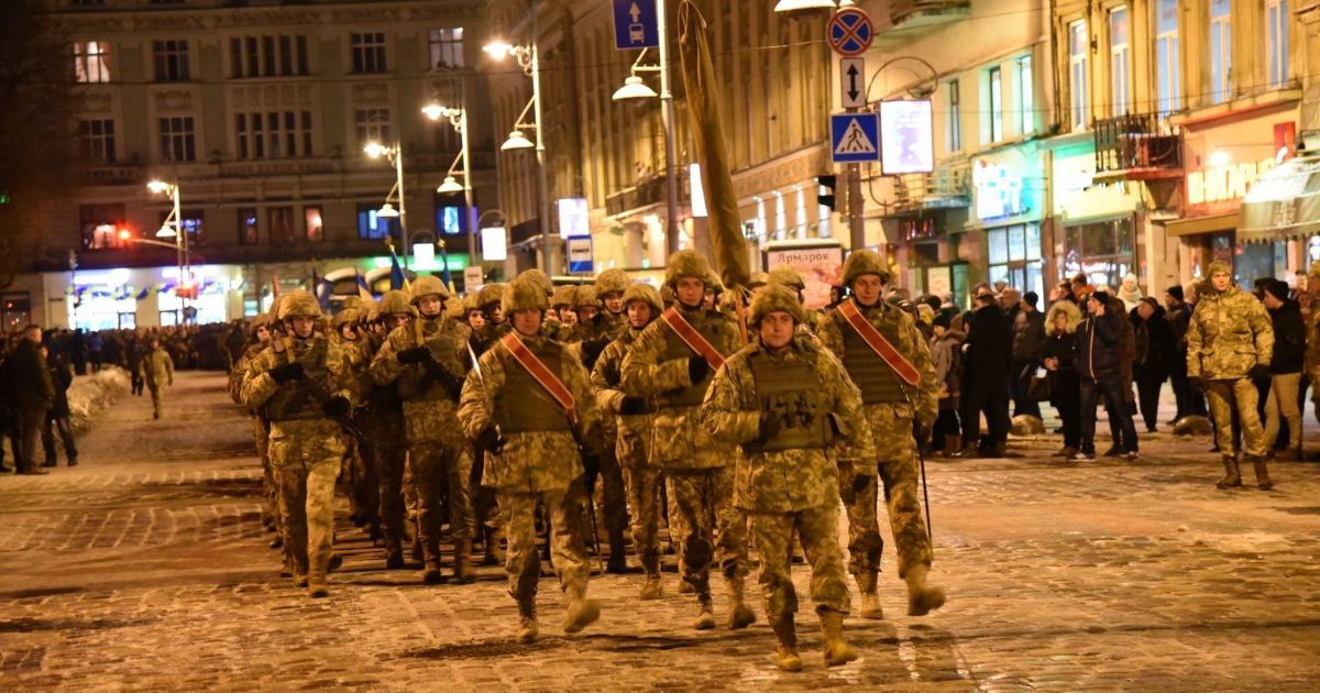 репетиція маршу військових у Львові_5 / © Павло Ткачук / Facebook