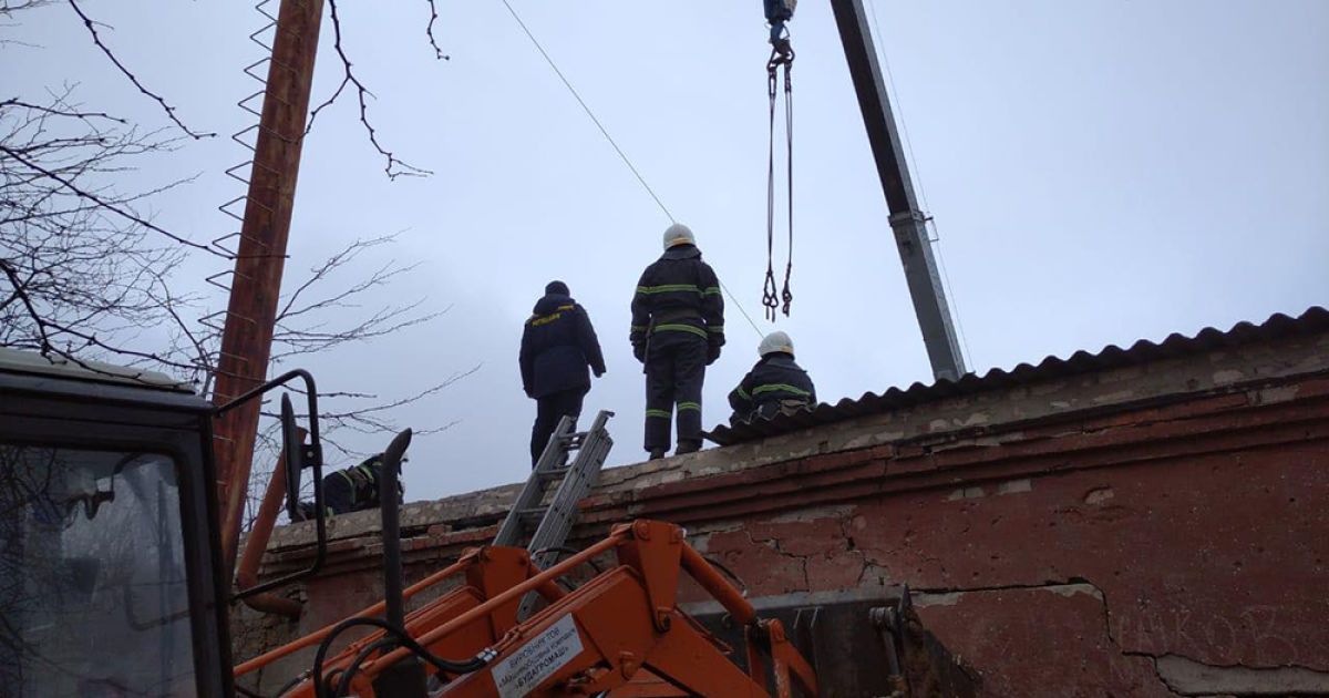 Вибух в ЗОШ на Миколаївщині_4 / © Государственная служба Украины по чрезвычайным ситуациям в Николаевской области