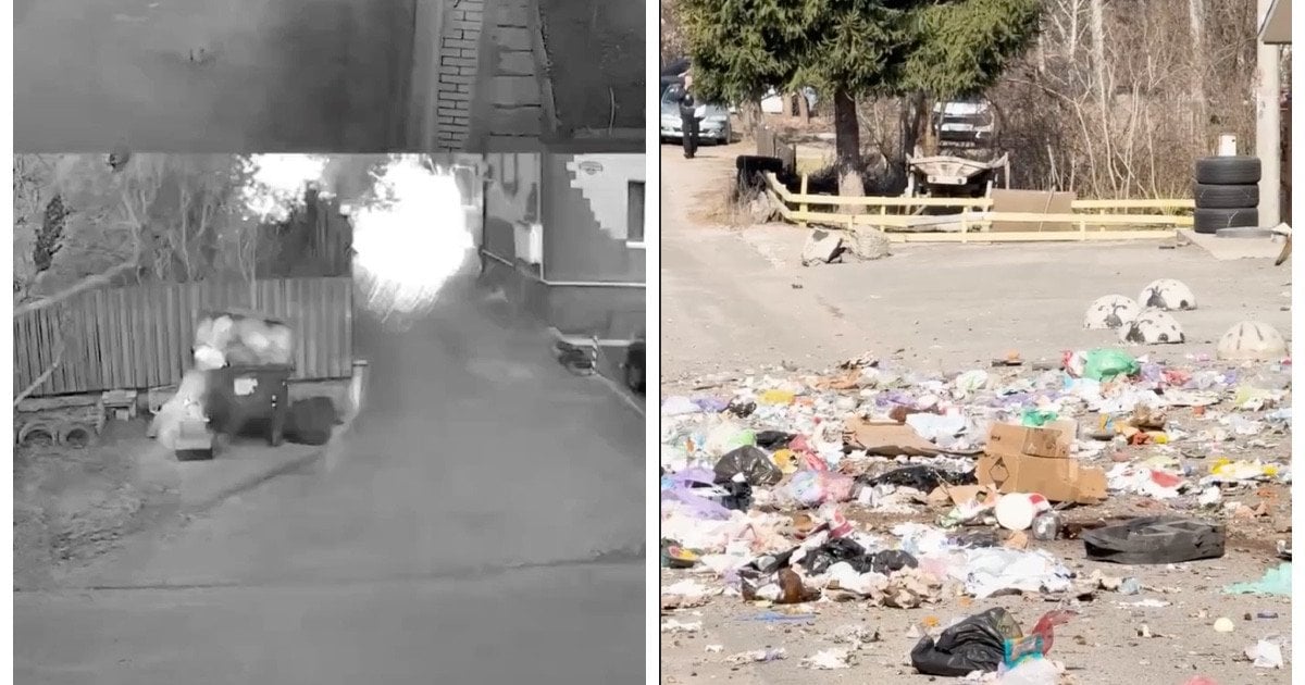 Момент взрыва в Буче 23 марта и место теракта