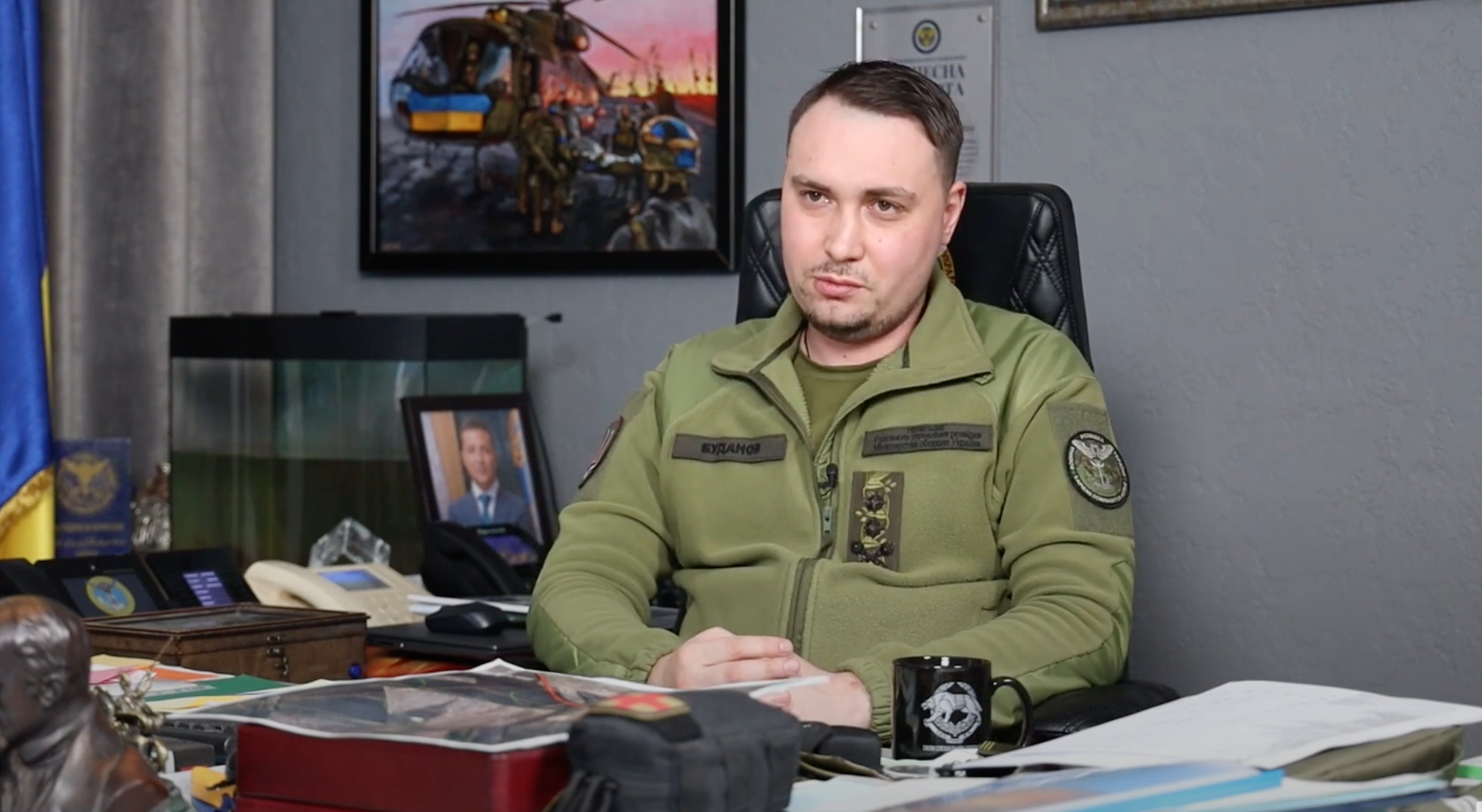 Capo del Ministero della Difesa ucraino Kyrylo Budanov / Screenshot dal video / ©