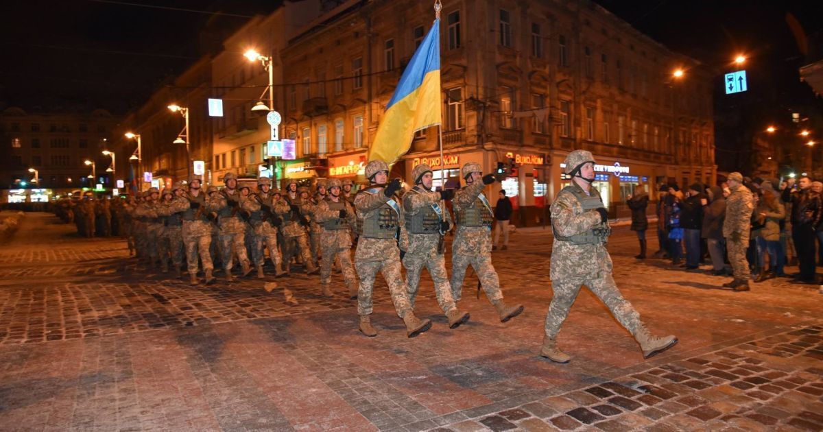 репетиція маршу військових у Львові_17 / © Павло Ткачук / Facebook