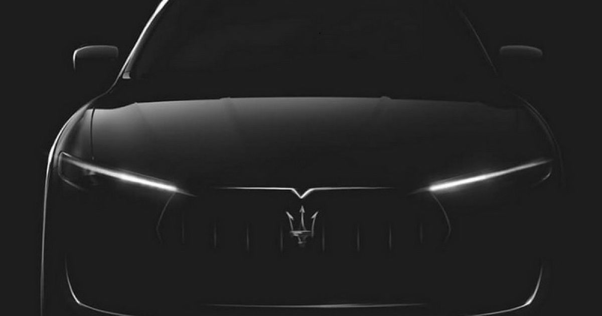 Maserati опубликовала тизер своего первого кроссовера