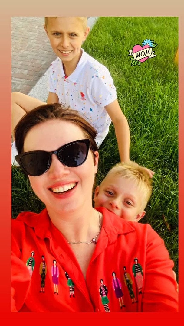 Яніна Соколова з дітьми / © instagram.com/yanina_sokolova