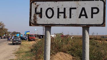 В Крыму стартовала бессрочная блокада полуострова. / © Громадське ТБ