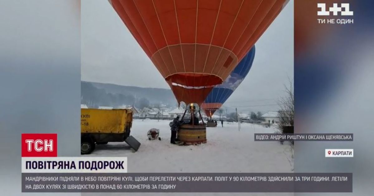 Преодолели карпаты за 3:00: львовяне на воздушном шаре претендуют на новый рекорд