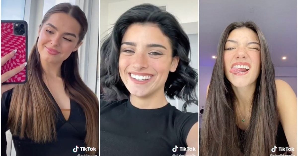 Via TikTok/ @addisonre, @dixiedamelio and @charlidamelio