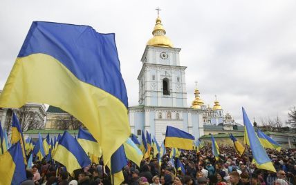 Правоохранители задержали двух мужчин во время выступления Порошенко в Киеве