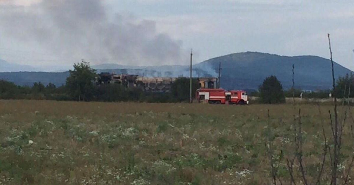 Пожежа електричка Закарпаття_4 / © Управління ДСНС України у Закарпатській області