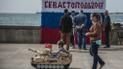 Діти у формі Червоної армії й "Тополі" на параді. Севастополь на 9 Травня вчадів у мілітаризмі