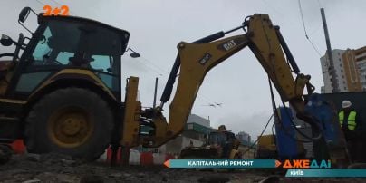 Капитальный ремонт Индустриального моста: Киев в пробках