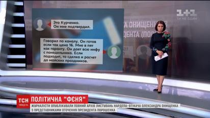 В Сети появился полный архив переписки Онищенко с представителями окружения Порошенко