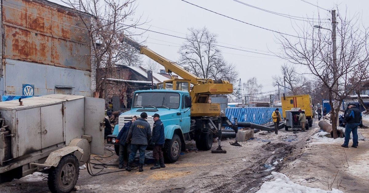Будинок пішов під землю Харків_2 / © Харьковводоканал