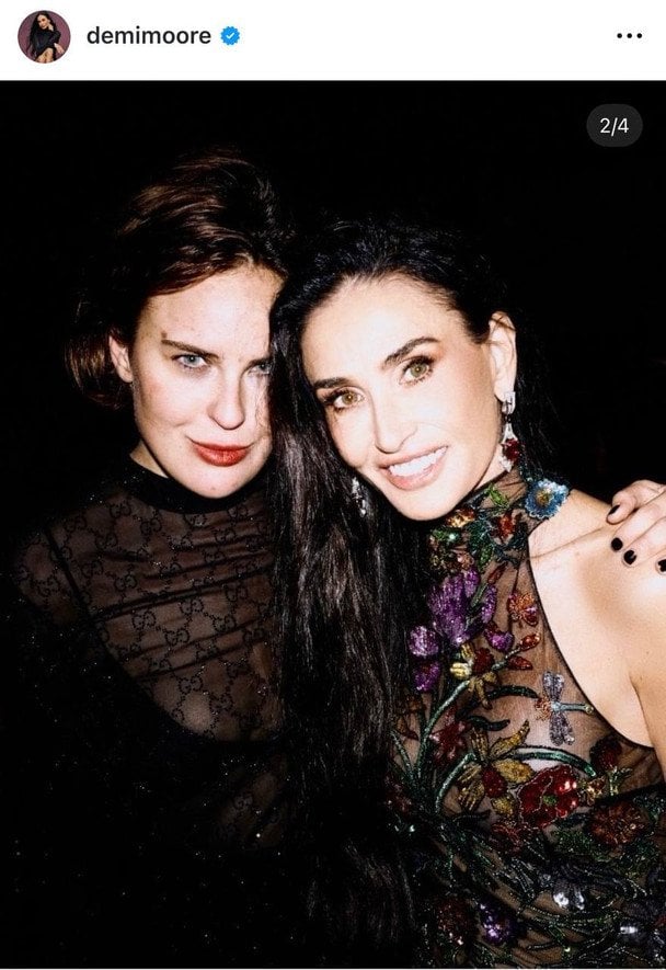 Деми Мур с дочерью Таллулой / © Instagram Деми Мур