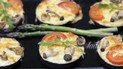Запеченные баклажаны с грибами, помидорами и сыром