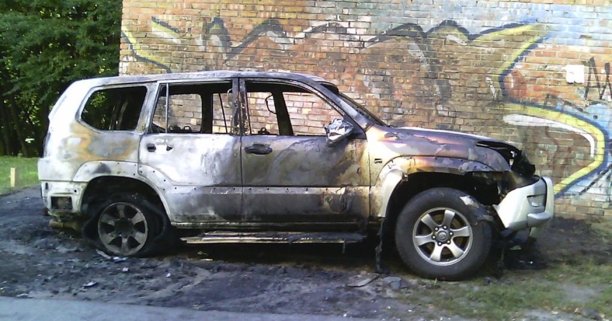 В Киеве неизвестные взорвали джип