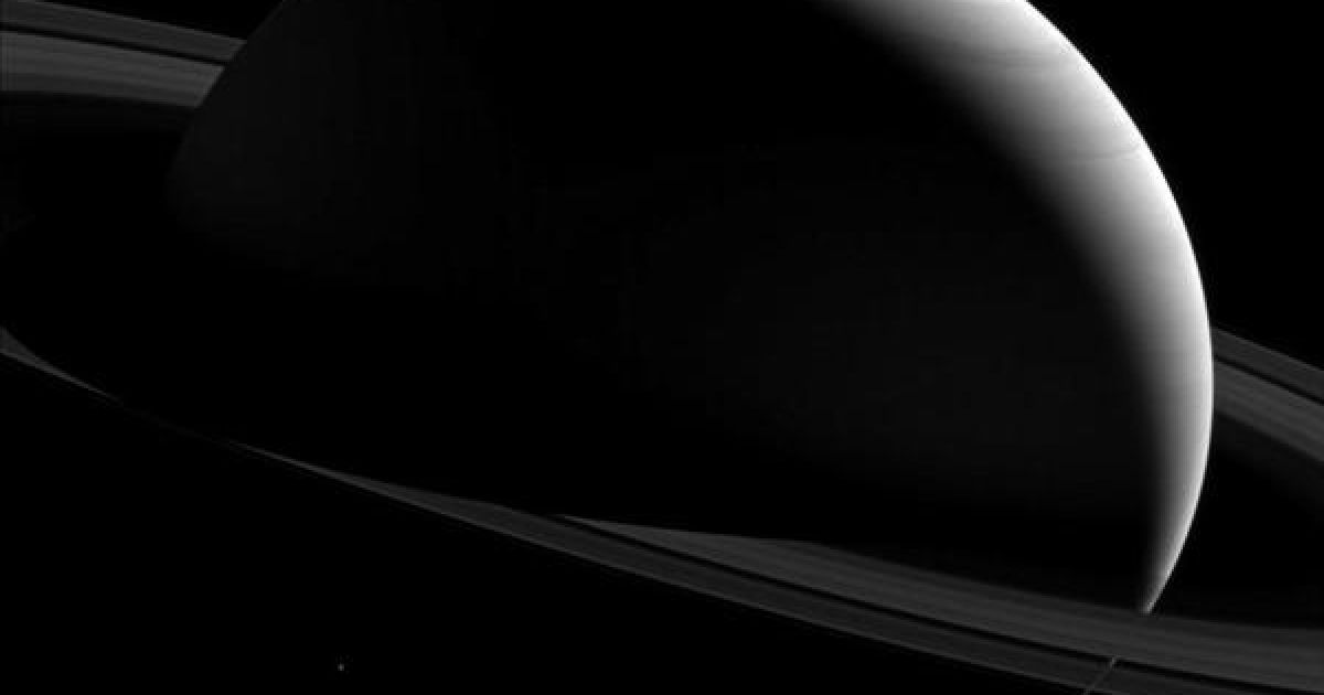 Снимок был сделан с аппарата Cassini
