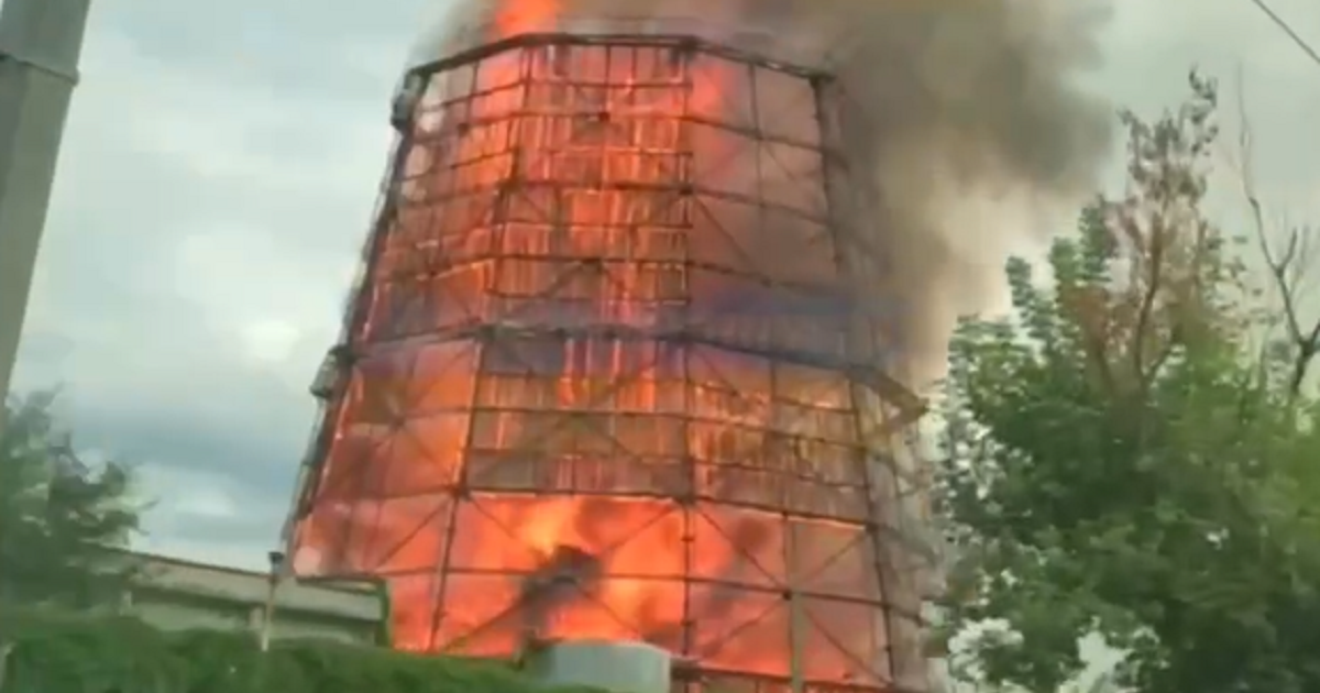 У Харкові виникла потужна пожежа / Скріншот