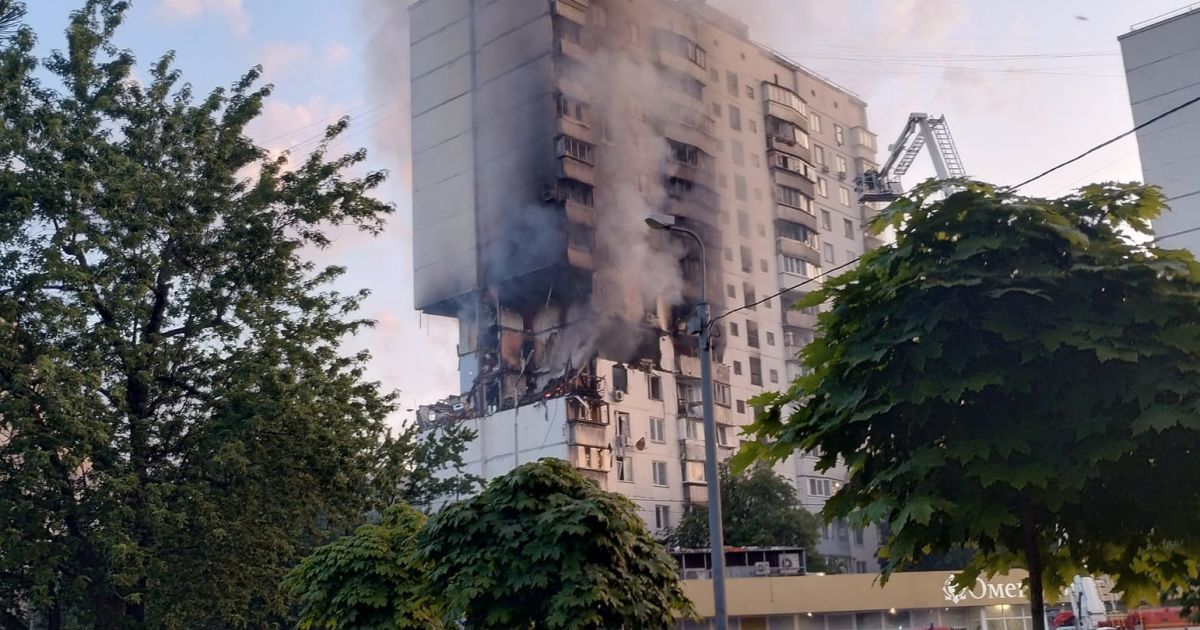 Вибух газу в багатоповерхівці в Києві / Фото: Дмитро Роздорожний