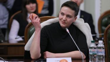 надія савченко з гранатом / © УНІАН