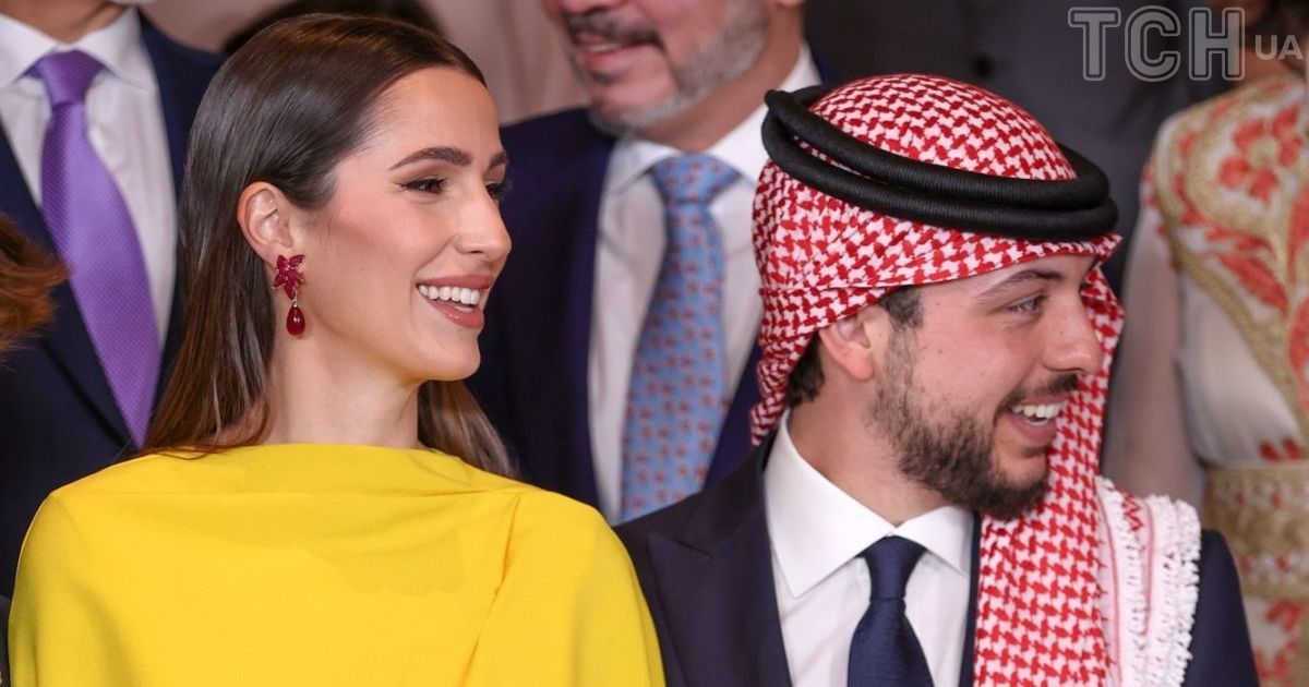 Кронпринц Хусейн та принцеса Раджва