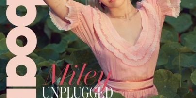 В розовом платье с рюшами: Майли Сайрус позировала в романтическом образе для Billboard