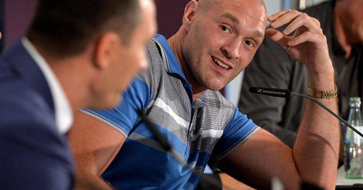 Кличко и Фьюри на пресс-конференции