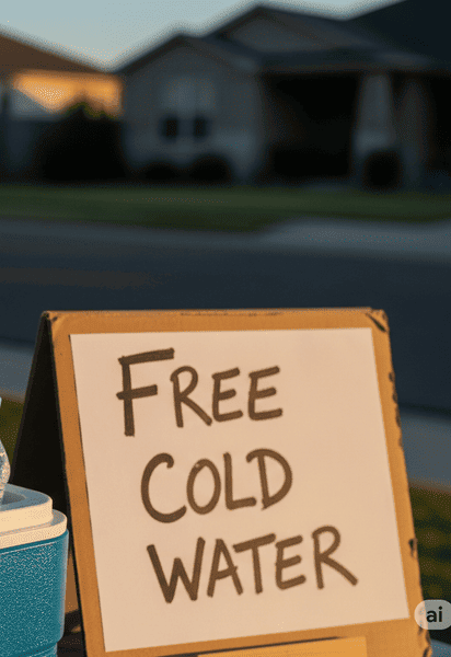 Холодная вода в жару