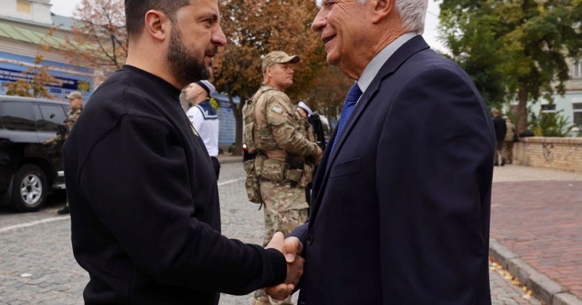 Жозеп Боррель та Володимир Зеленський / Фото з твітеру Борреля
