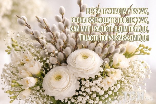 Привітання з Вербною неділею / © ТСН