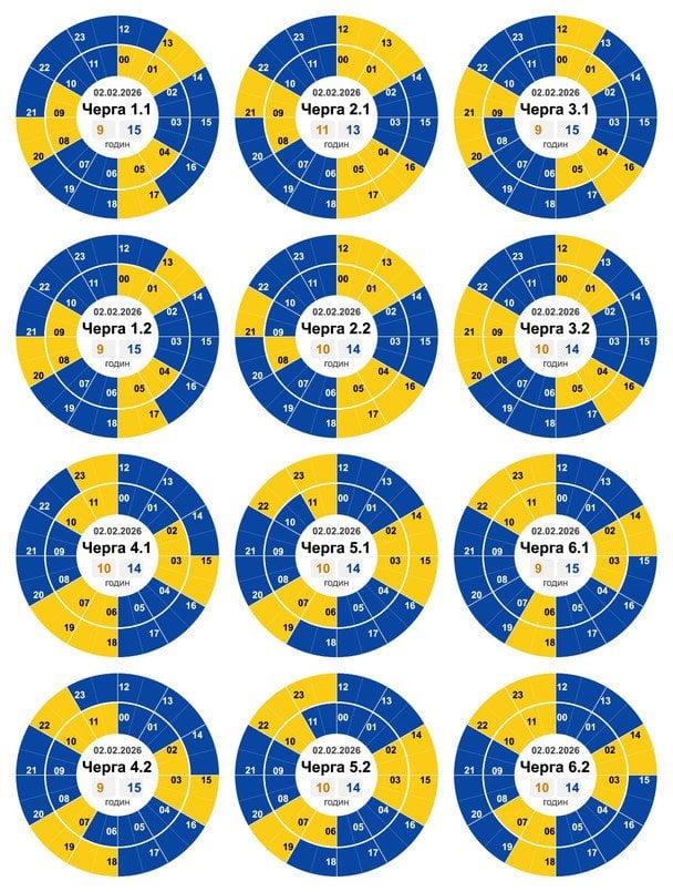 Графік відключення світла в Кіровоградській області / © ДТЕК