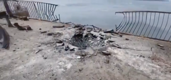 Удар ЗСУ по Каховському мосту: опубліковане відео руйнувань
