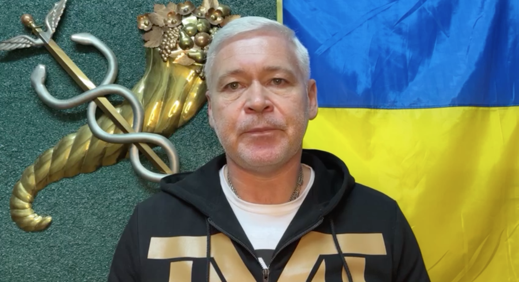 Il sindaco di Kharkiv Ihor Terekhov /Screenshot dal video / ©